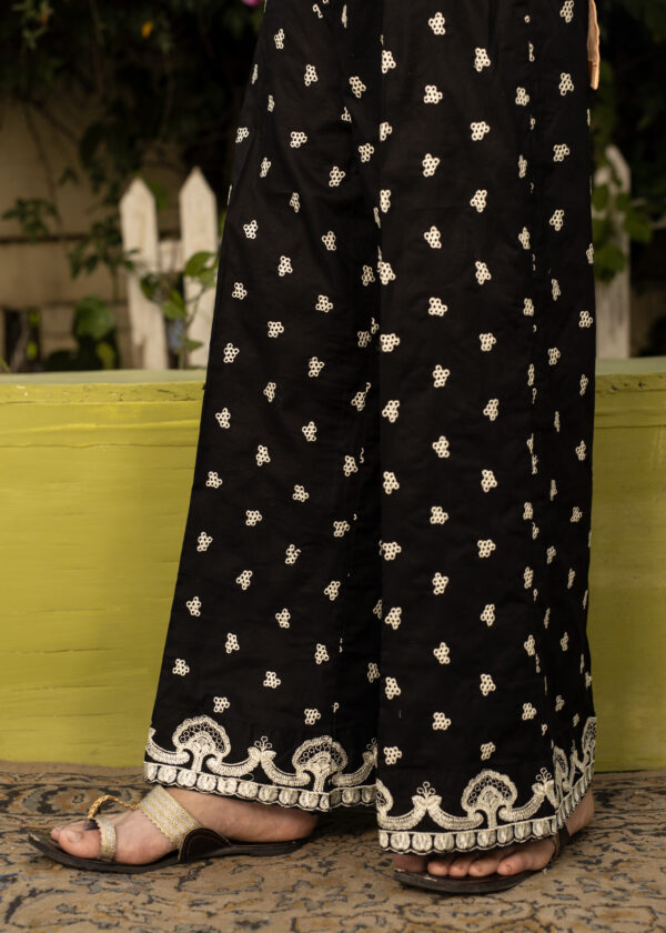 Black Embroidered Culottes - 9-10Y